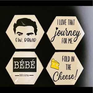 shitts creek drink coasters